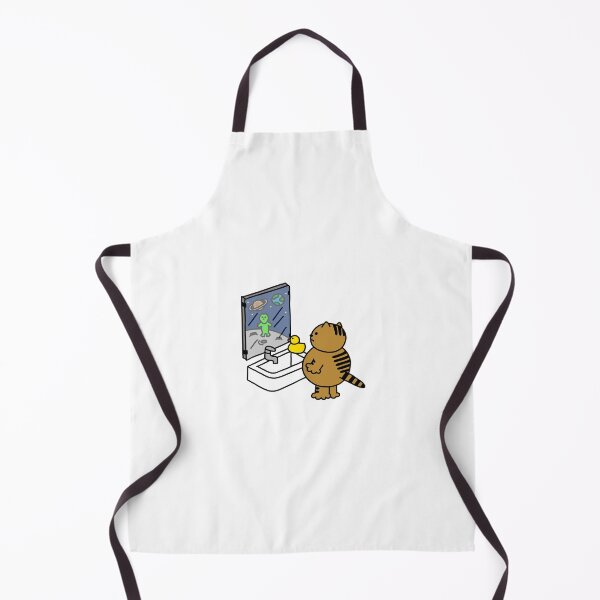 Item preview, a Cat and a Duck looking at the moon through the mirror designed and sold by superbaechoo.