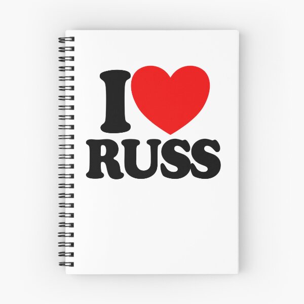 Item preview, I Love Russ Red Heart I Love Russ Gear designed and sold by DynamicDesign.