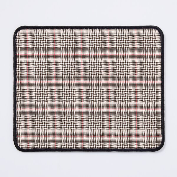 Item preview, Glen check, Prince of Wales abstract geometric pattern, brown, red broken checks designed and sold by iclipart.