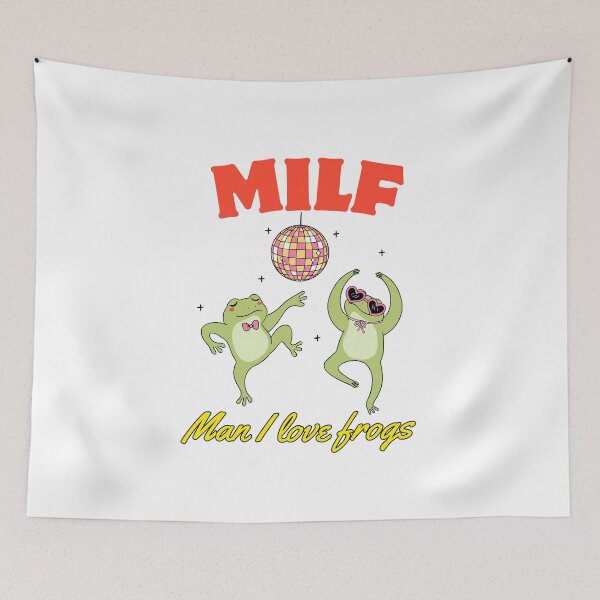 Item preview, Retro MILF Frog Shirt – Funny Froggy Design designed and sold by Colorful-Garden.