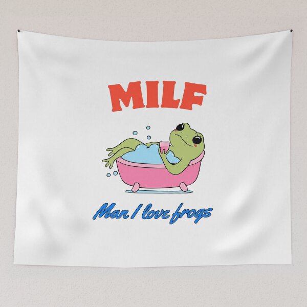 Item preview, Retro MILF Frog Shirt – Funny Froggy Design designed and sold by Colorful-Garden.