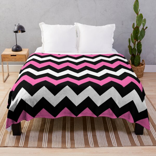 Item preview, Negro Blanco Rosa Chevron designed and sold by starrylite.