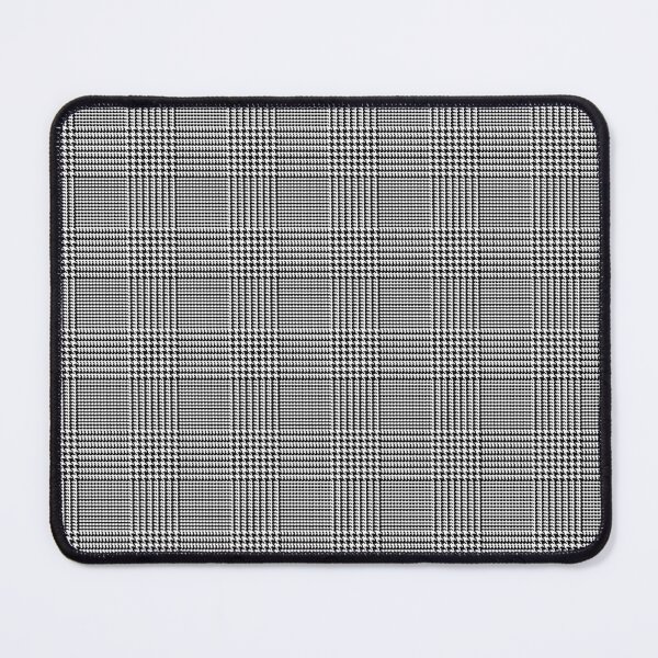 Item preview, Glen check, Prince of Wales abstract geometric pattern, black broken checks designed and sold by iclipart.