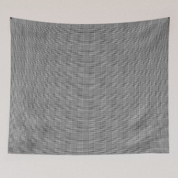 Item preview, Glen check, Prince of Wales abstract geometric pattern, black broken checks  designed and sold by iclipart.