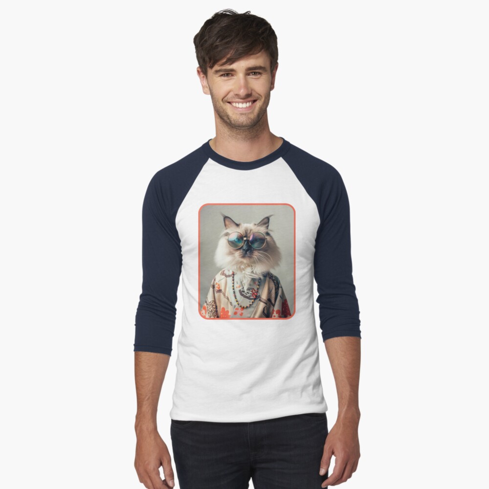 Item preview, Baseball ¾ Sleeve T-Shirt designed and sold by MonicaGoDesign.