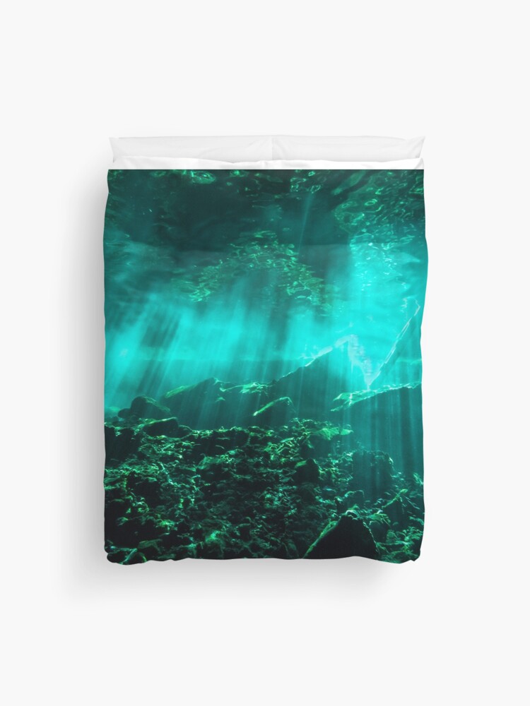 Duvet Cover, Gran Cenote designed and sold by David Burstein