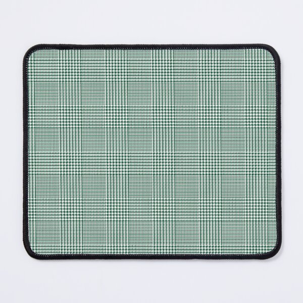 Item preview, Glen check, Prince of Wales abstract geometric pattern, green broken checks designed and sold by iclipart.