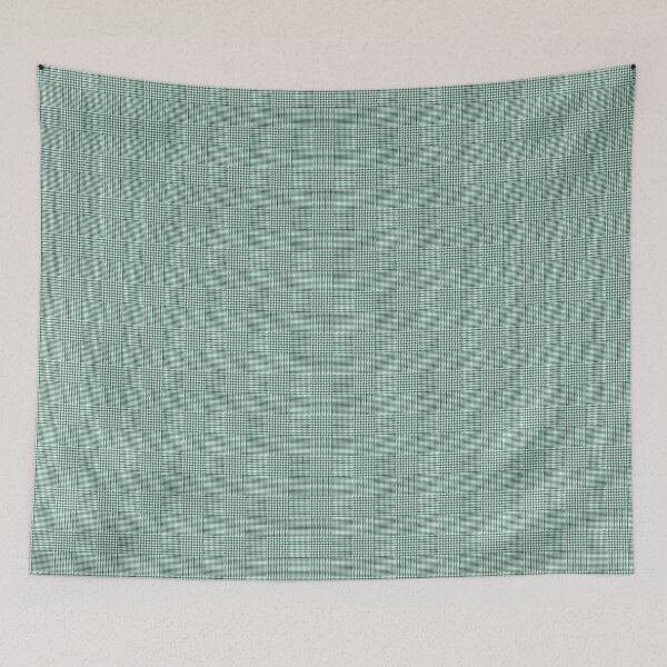 Item preview, Glen check, Prince of Wales abstract geometric pattern, green broken checks  designed and sold by iclipart.
