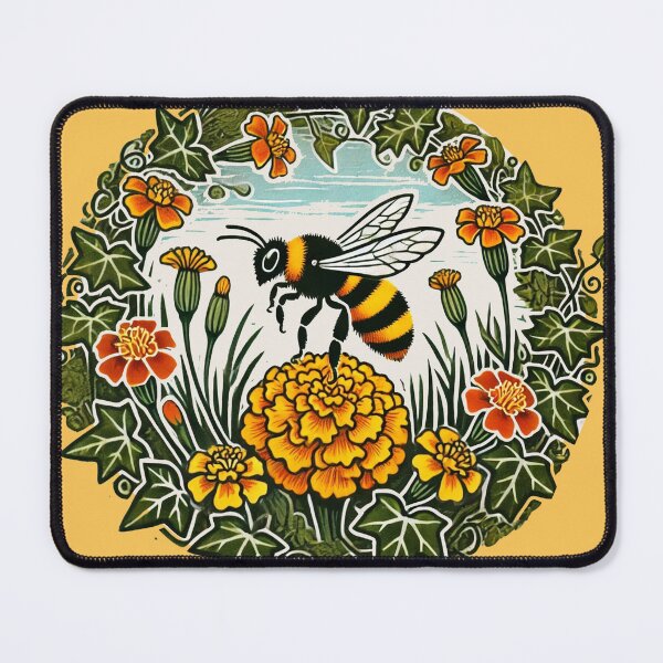 Item preview, Honeybee Marigold designed and sold by FrictionMaxxing.