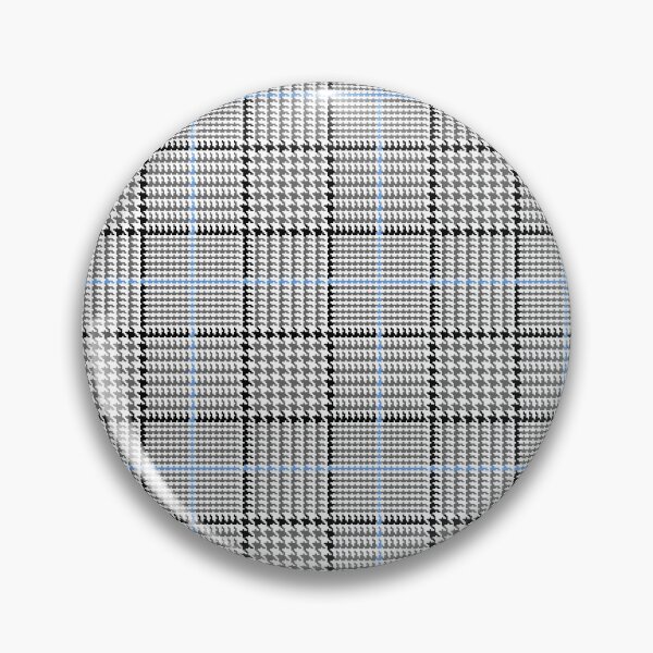 Item preview, Glen check, Prince of Wales abstract geometric pattern, black, grey, blue broken checks  designed and sold by iclipart.