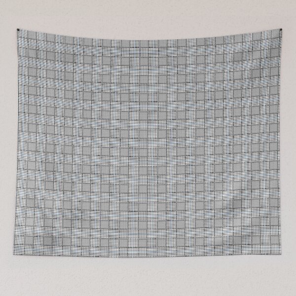 Item preview, Glen check, Prince of Wales abstract geometric pattern, black, grey, blue broken checks  designed and sold by iclipart.