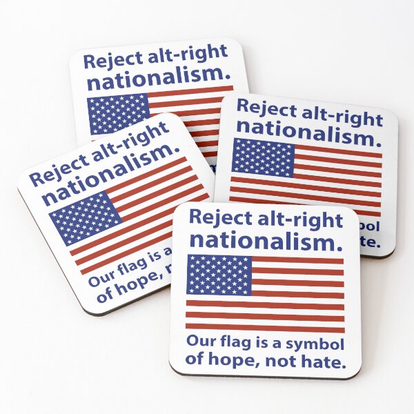Item preview, Patriotic design opposing hate  designed and sold by Rachel the Artist .