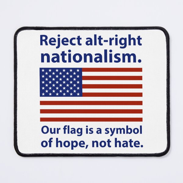 Item preview, Patriotic design opposing hate  designed and sold by Rachel the Artist .