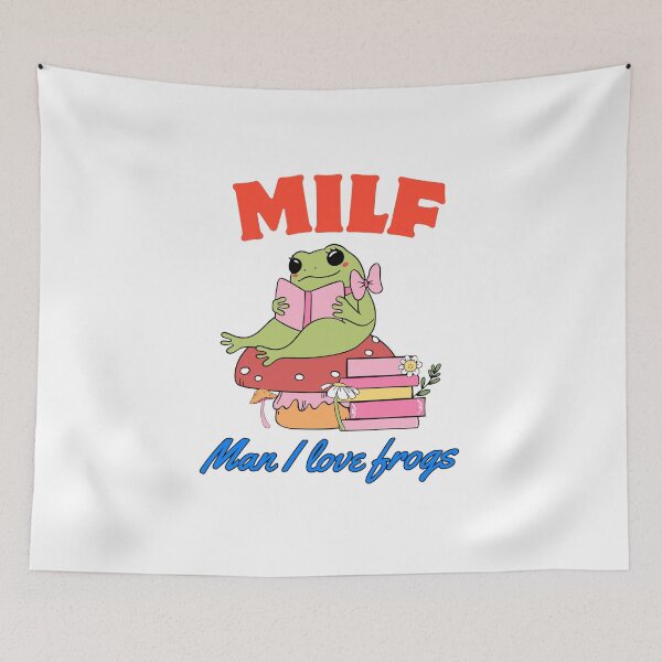 Item preview, Retro MILF Frog Shirt – Funny Froggy Design designed and sold by Colorful-Garden.
