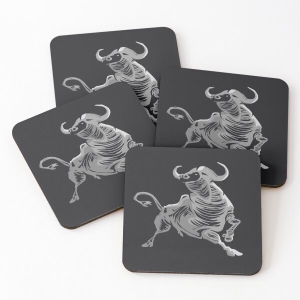 Item preview, Muscular bull (gray version) designed and sold by TomiAx.