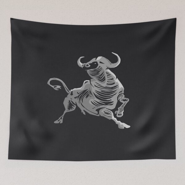 Item preview, Muscular bull (gray version) designed and sold by TomiAx.