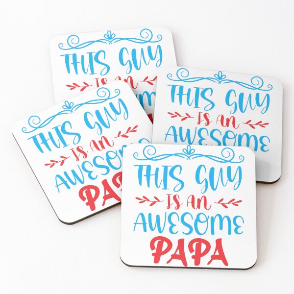 Item preview, Father's day slogan "This guy is an awesome papa" designed and sold by nesxdan.