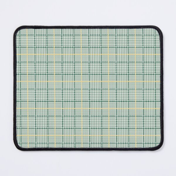 Item preview, Glen check, Prince of Wales abstract geometric pattern, green, yellow broken checks designed and sold by iclipart.
