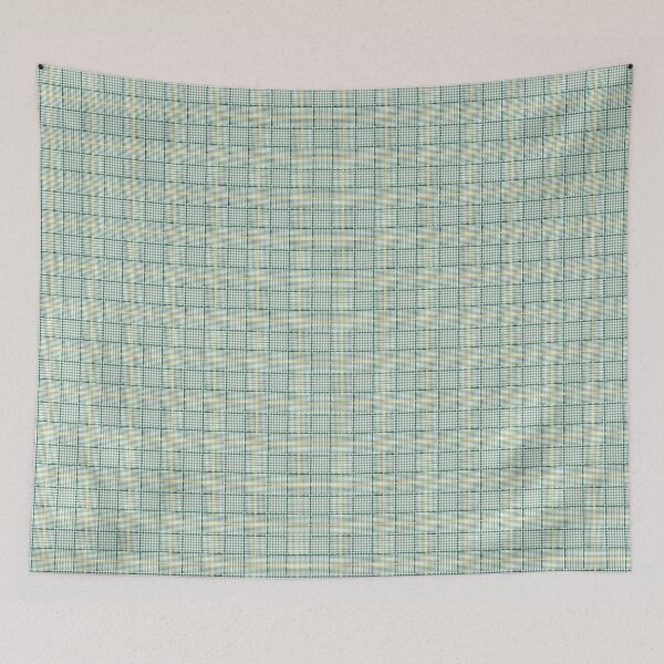 Item preview, Glen check, Prince of Wales abstract geometric pattern, green, yellow broken checks  designed and sold by iclipart.