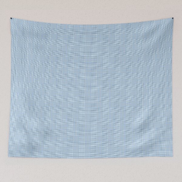 Item preview, Glen check, Prince of Wales abstract geometric pattern, blue broken checks  designed and sold by iclipart.