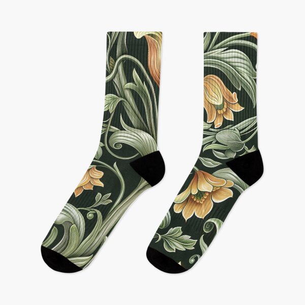 Item preview, Green Floral 09 (inspired by William Morris) designed and sold by MerkintileEXG.