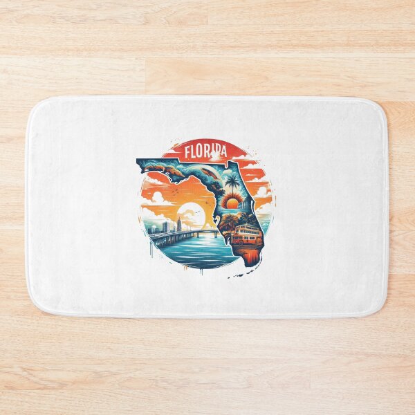 Item preview, Retro map of Florida designed and sold by laobc.