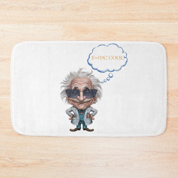Item preview, Funny Einstein Caricature Design with "E=mc² Cool" Formula - Science Geek Gift designed and sold by StyleFused.