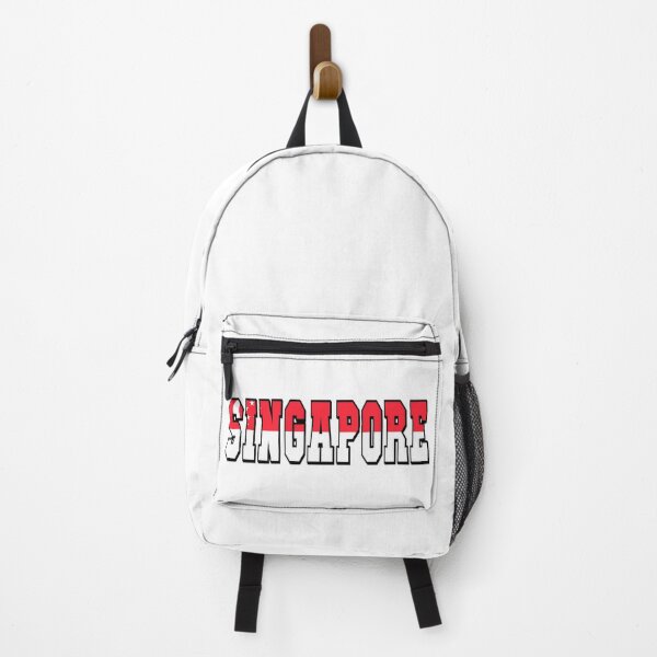 Item preview, Singapore Country Flag Typography designed and sold by TravelWish.