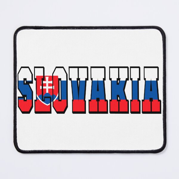 Item preview, Slovakia Country Flag Typography designed and sold by TravelWish.