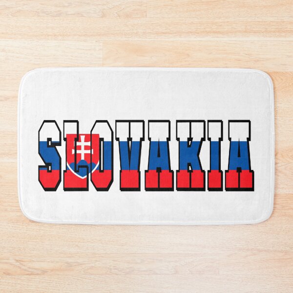 Item preview, Slovakia Country Flag Typography designed and sold by TravelWish.