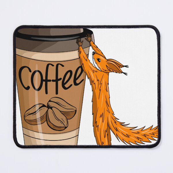 Item preview, Squirrel with coffee designed and sold by Maryart8.