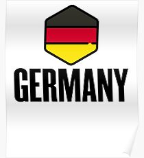 National Germany Shield Flag ~ German Germany Berlin Poster