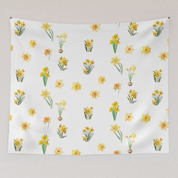 Item preview, Watercolor Yellow Daffodil Flowers  designed and sold by silviaol.