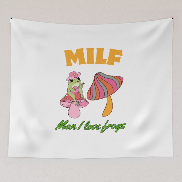 Item preview, Retro MILF Frog Shirt – Funny Froggy Design designed and sold by Colorful-Garden.