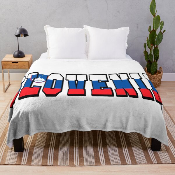 Item preview, Slovenia Country Flag Typography designed and sold by TravelWish.