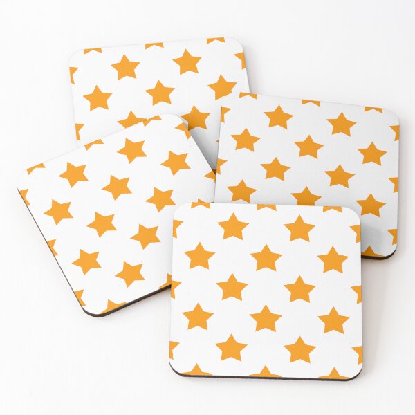 Item preview, Orange Stars White Background Pattern Design designed and sold by PatternTitan.