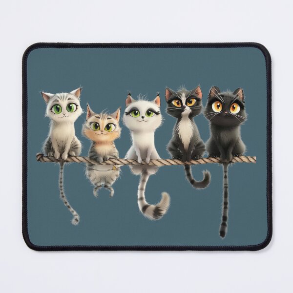 Item preview, Quintet of Feline Charm designed and sold by MOVALENDA.
