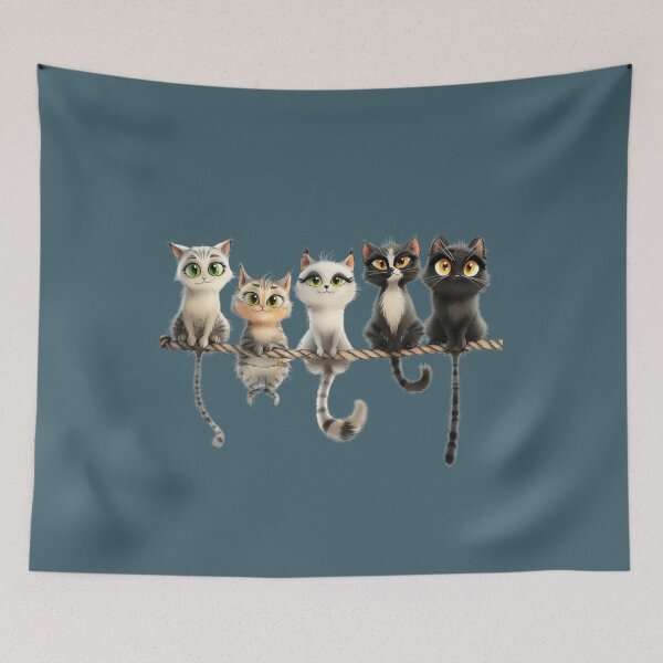 Item preview, Quintet of Feline Charm designed and sold by MOVALENDA.