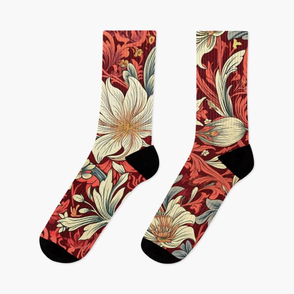 Item preview, Red Floral 04 (inspired by William Morris) designed and sold by MerkintileEXG.