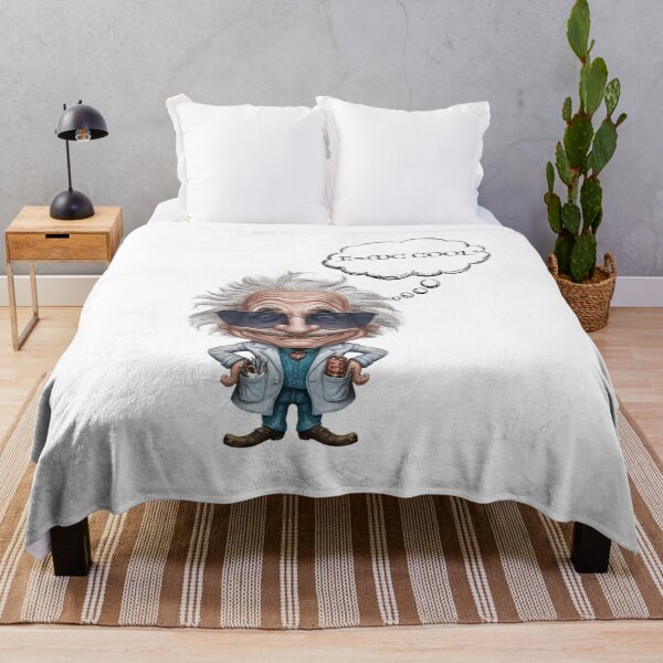 Item preview, Funny Einstein Caricature Design with "E=mc² Cool" Formula - Science Geek Gift designed and sold by StyleFused.