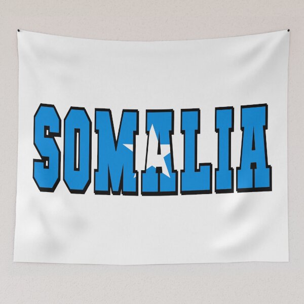 Item preview, Somalia Country Flag Typography designed and sold by TravelWish.