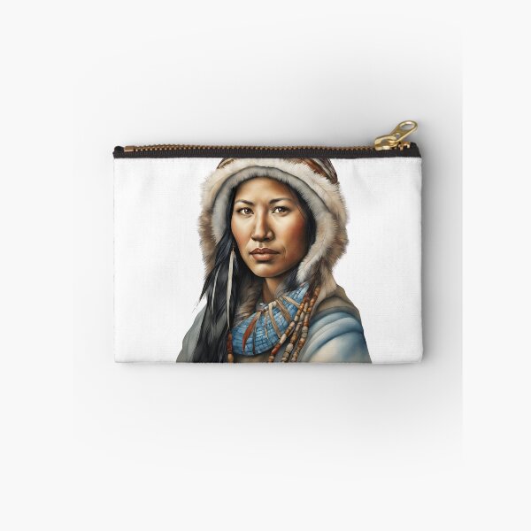 Item preview, Inuit Watercolor Art, Inuit Woman, Inuit Style, Yupik, Alaska designed and sold by SRLND.