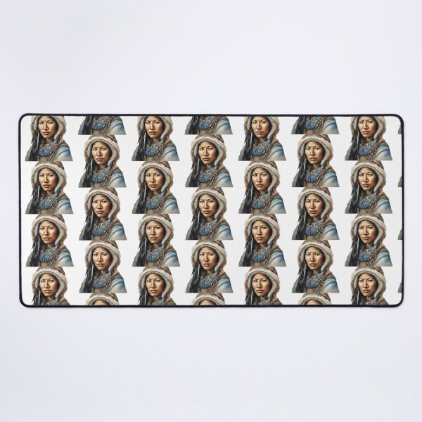 Item preview, Inuit Watercolor Art, Inuit Woman, Inuit Style, Yupik, Alaska designed and sold by SRLND.