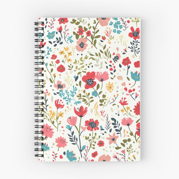 Item preview, seamless pattern featuring whimsical watercolor florals designed and sold by DMay-art.