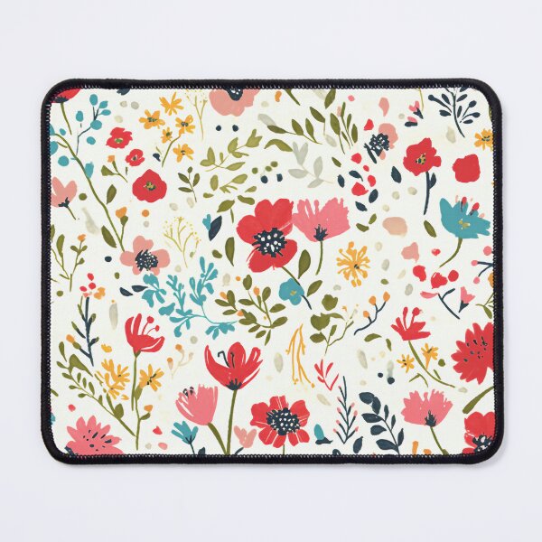 Item preview, seamless pattern featuring whimsical watercolor florals designed and sold by DMay-art.