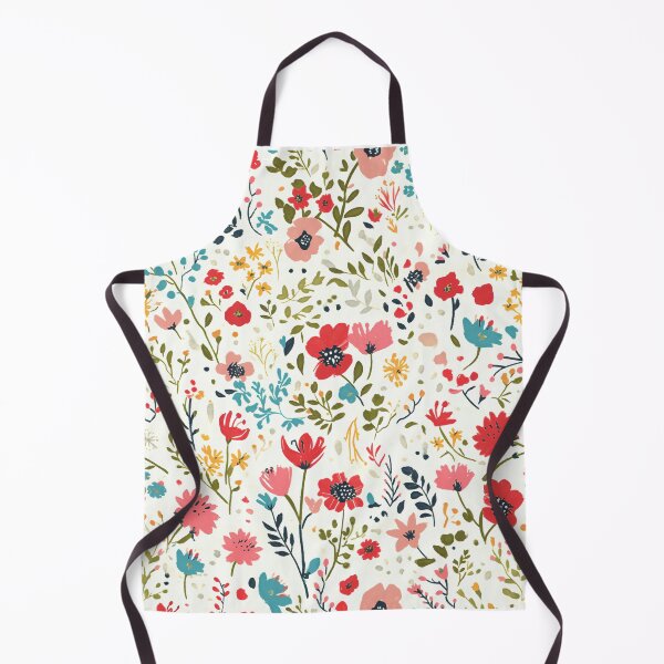 Item preview, seamless pattern featuring whimsical watercolor florals designed and sold by DMay-art.