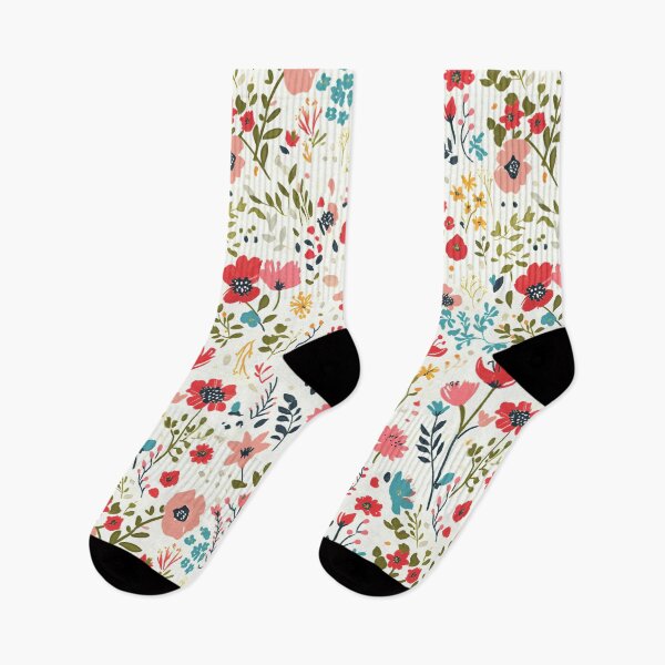 Item preview, seamless pattern featuring whimsical watercolor florals designed and sold by DMay-art.