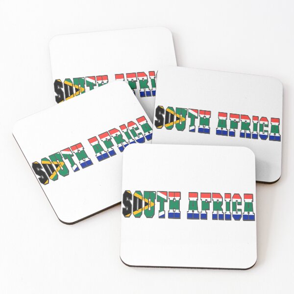 Item preview, South Africa Country Flag Typography designed and sold by TravelWish.