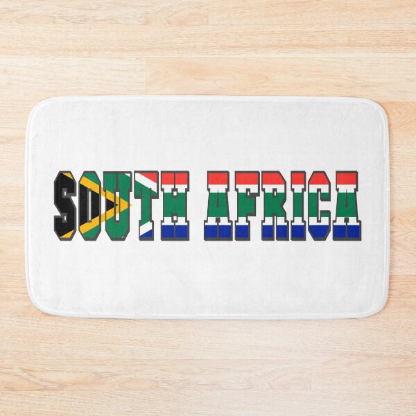 Item preview, South Africa Country Flag Typography designed and sold by TravelWish.
