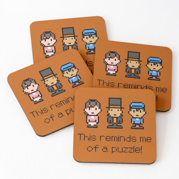 Item preview, Professor Layton Pixel Sprites Puzzle designed and sold by Ellie Forder Condon.